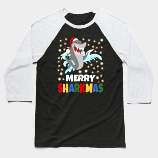 Merry Sharkmas Baseball T-Shirt